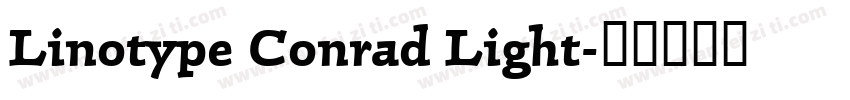 Linotype Conrad Light字体转换